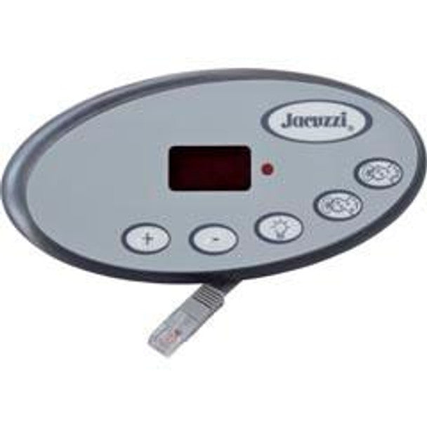 2600-322, Topside, Jacuzzi J-300 LED Series, 5 Button, P1, P2, Lt